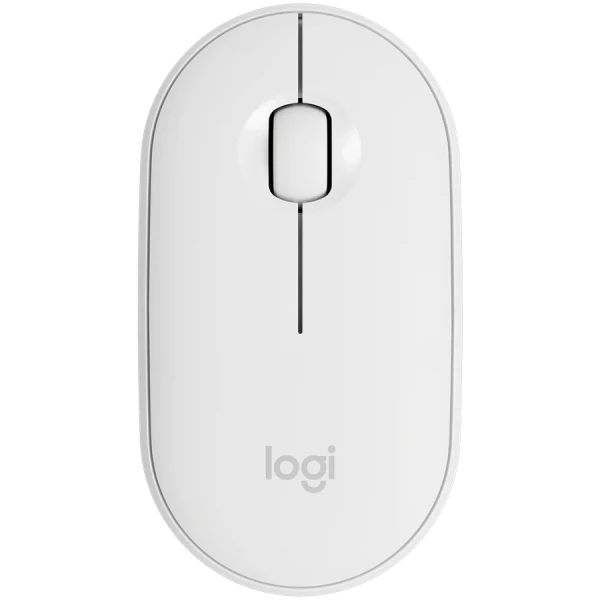LOGITECH M350S Pebble 2 Bluetooth Mouse - TONAL WHITE ( 910-007013 ) 