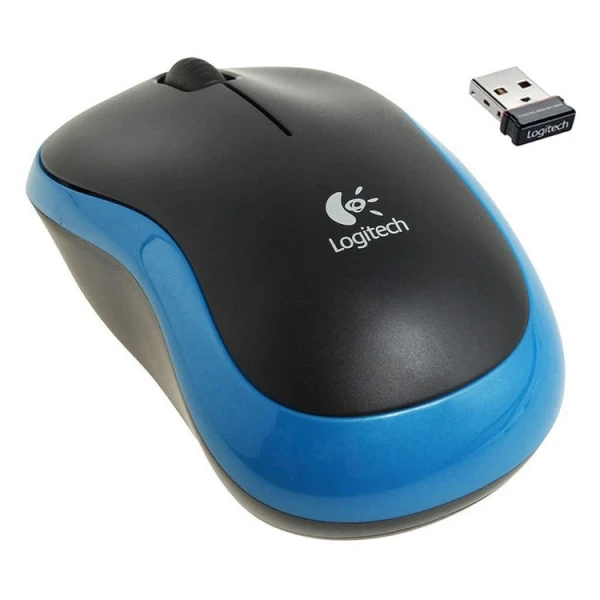 LOGITECH M185 Wireless Mouse - BLUE - EWR2 ( 910-002236 ) 