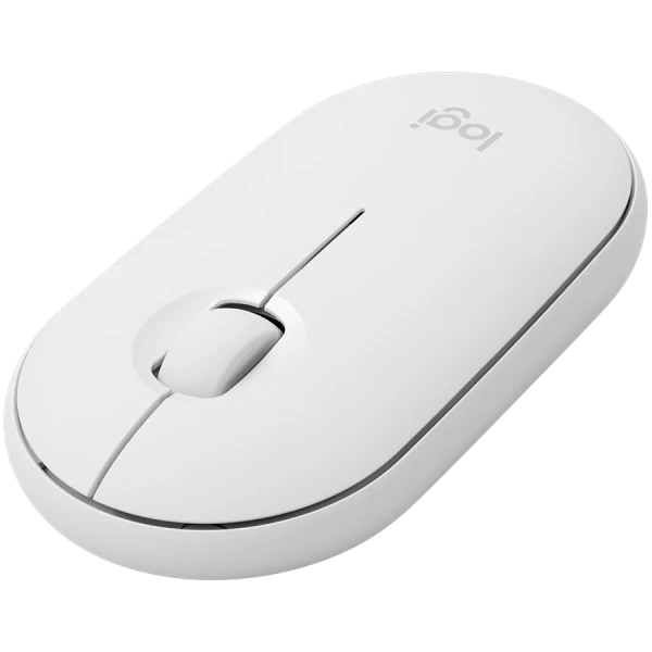 LOGITECH M350S Pebble 2 Bluetooth Mouse - TONAL WHITE ( 910-007013 ) 