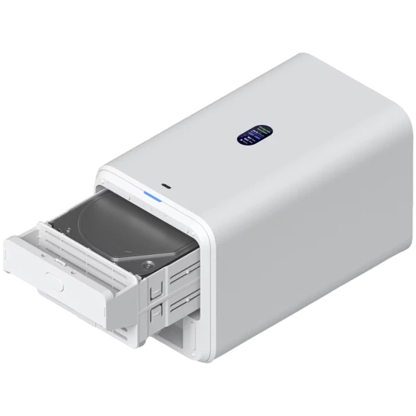 Ubiquiti UniFi  UNAS-2-W-EU Network Attached Storage with (2) 3.5inch HDD bays, 2.5 GbE networking, USB-C connectivity, and an included PoE