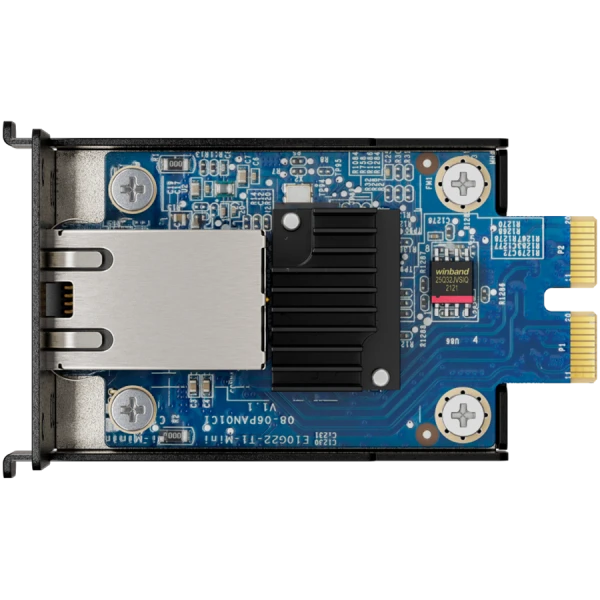 Synology E10G22-T1-MINI 10GbE RJ-45 network upgrade module for compact Synology servers, 1052.51 Gbps Multi-Gig support, PCIe 3.0 x2, for m