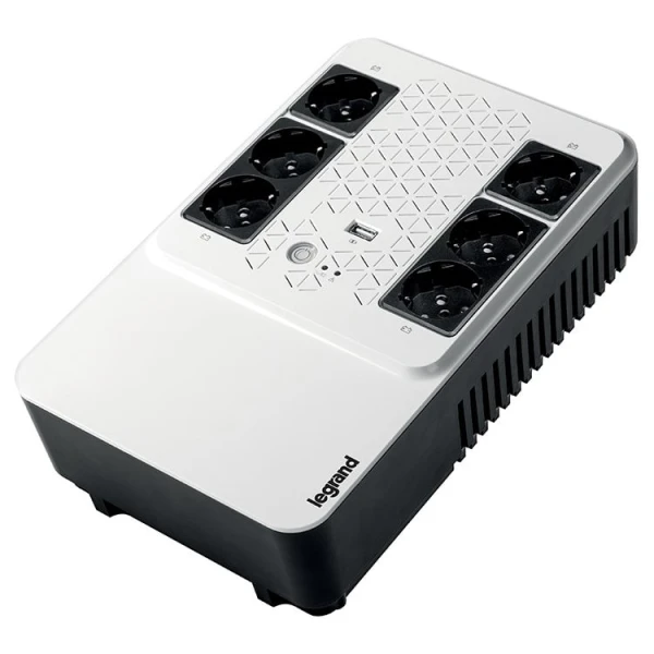 UPS Legrand Keor Multiplug 600VA360W, Single phase, Line Interactive Technology- VI, Simulated SineWave,Cold Start Function,USB charger -  
