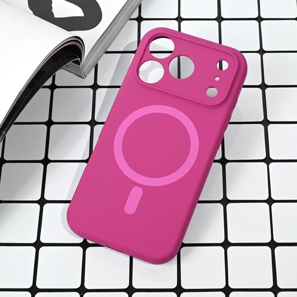 Torbica Magsafe Pure color za iPhone 17 Pro 6.3 tamno pink