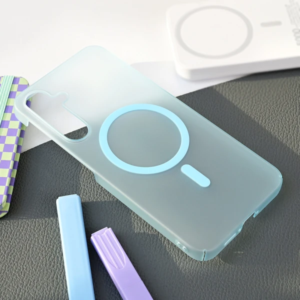 Torbica Magsafe Matte PC za Samsung A556B Galaxy A55 5G plava