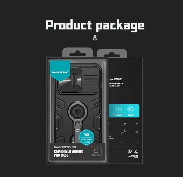 Torbica Nillkin CamShield Armor Pro Magnetic za iPhone 14 Pro 6.1 plava