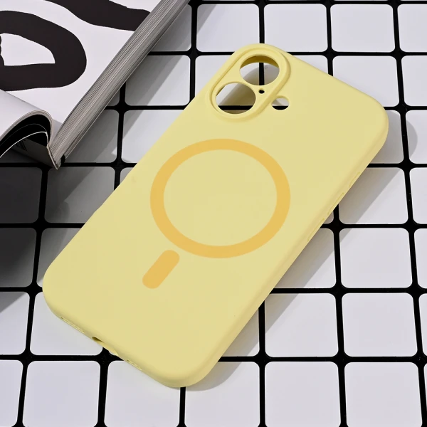 Torbica Magsafe Pure color za iPhone 16 6.1 zuta