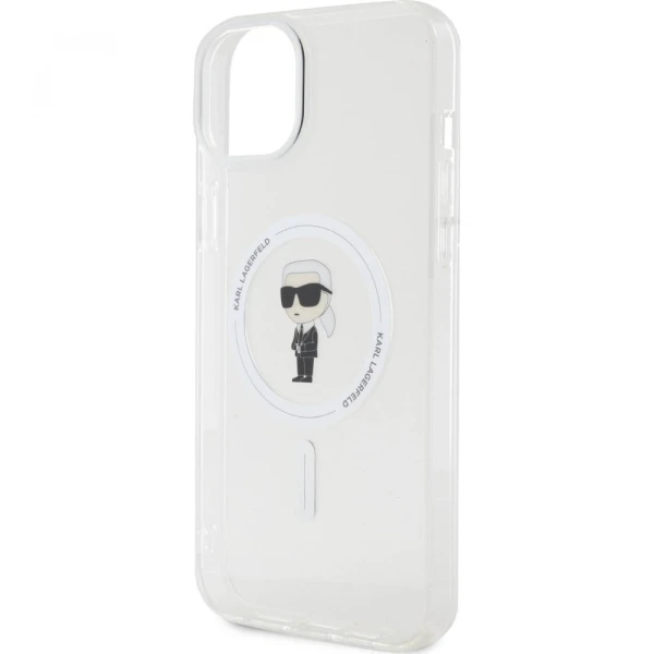 Torbica Karl Lagerfeld Hc Magsafe IML Ikonik za iPhone 15 6.1 transparent (KLHMP15SHFCKNOT)
