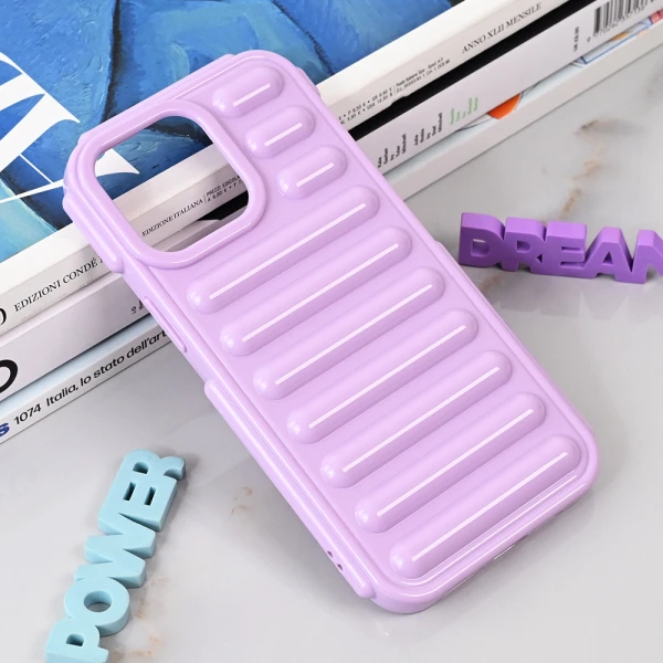 Torbica Color Rib za iPhone 15 Pro Max 6.7 lila