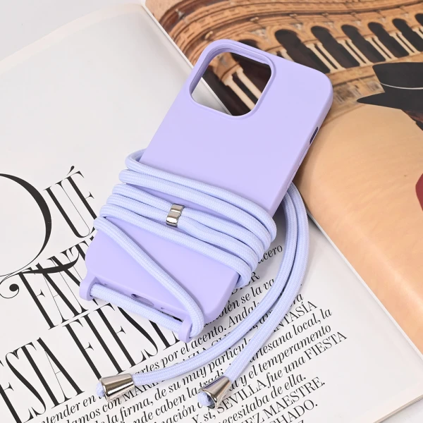 Torbica Crossbody za iPhone 13 Pro 6.1 ljubicasta