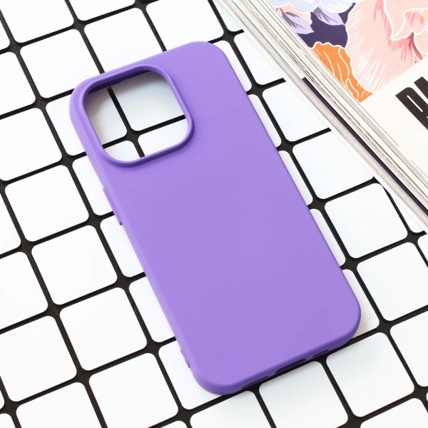 Torbica Nano Silikon za iPhone 15 Pro 6.1 ljubicasta