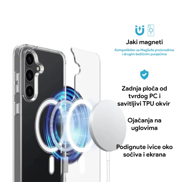 Torbica Magsafe za Samsung S936B Galaxy S25 Plus transparent