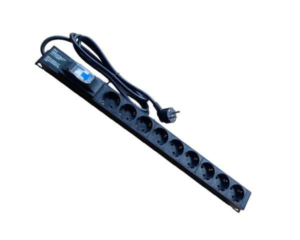 MAXPRO LINE Produžni kabl PDU9-Way (1P 16A), 2m, sa osiguračem 
