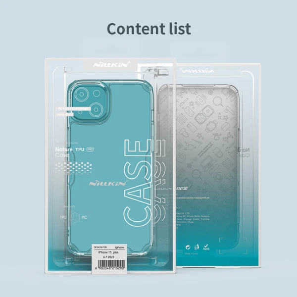 Torbica Nillkin Nature Pro za iPhone 15 Plus 6.7 transparent