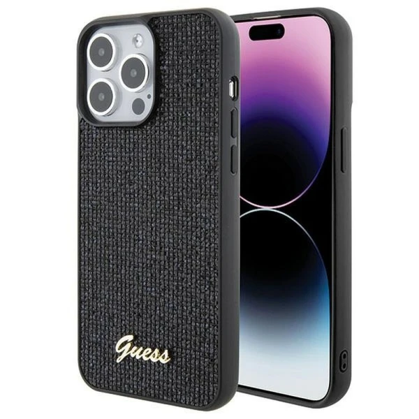 Torbica Guess Hc PU Disco Script Metal za iPhone 15 Pro Max 6.7 (GUHCP15XPMSDGSK)