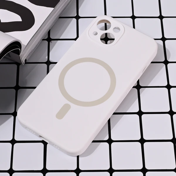 Torbica Magsafe Pure color za iPhone 13 6.1 bela