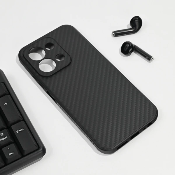 Torbica Carbon fiber za Xiaomi Redmi 15C 4G EU 173mm crna