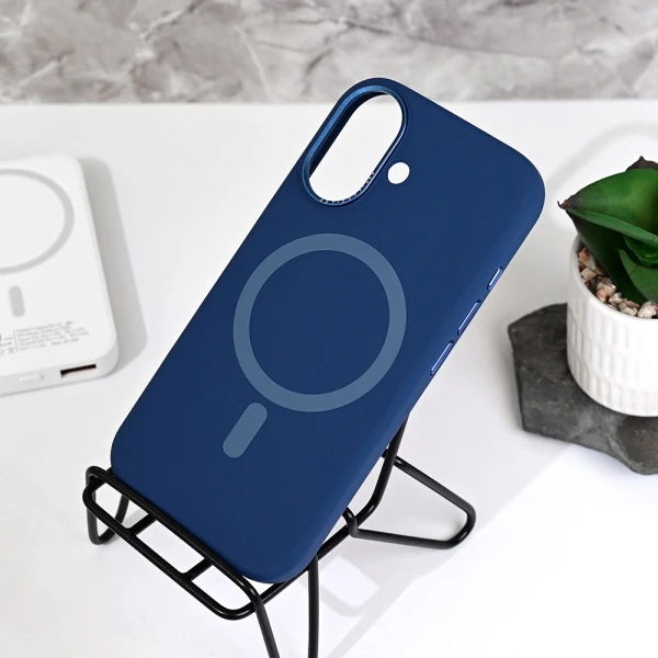 Torbica Magsafe Matte Color iPhone 16 6.1 tamno plava
