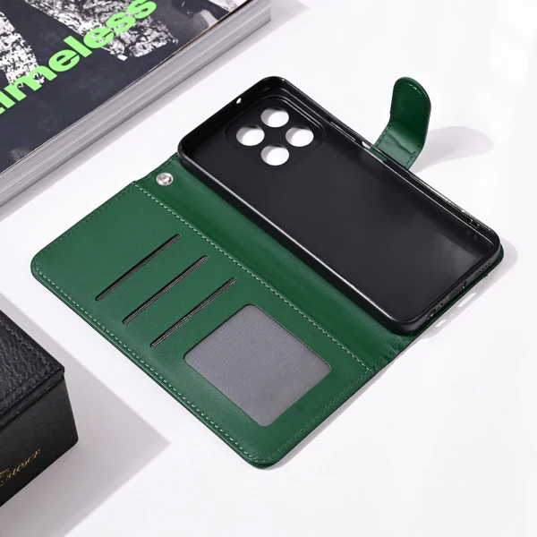 Torbica Wallet Romb za Honor X6b zelena