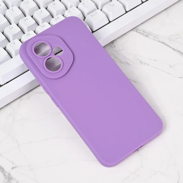 Torbica Silikon Pro Camera za Honor 400 ljubicasta