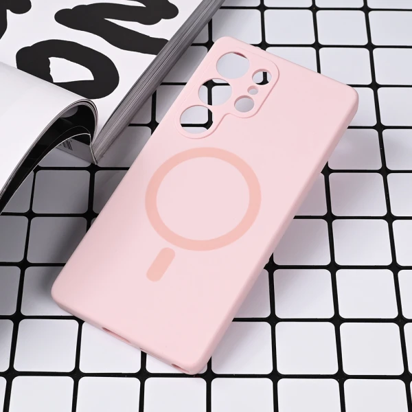 Torbica Magsafe Pure color za Samsung S938B Galaxy S25 Ultra roze