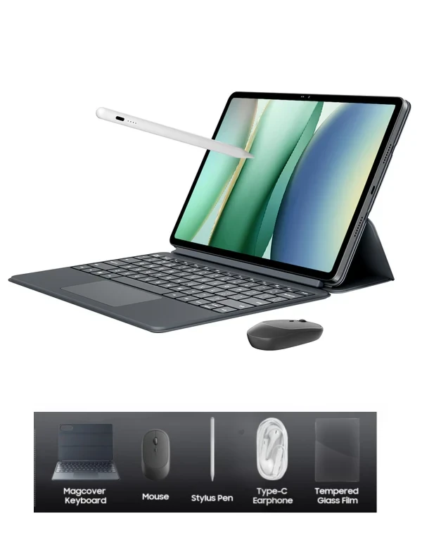 Tablet 12.2 Blackview MEGA 12 LTE 5G 1600x2400 IPS 120Hz/12GB/256GB/13MP-50MP/FPR/Android 16/Gray