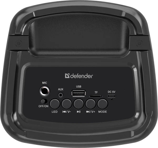 Partybox zvučnik Defender Concerto LED backlight/ BT 5.3/FM/MP3/USB/microSD/Mikrofon 20W TWS