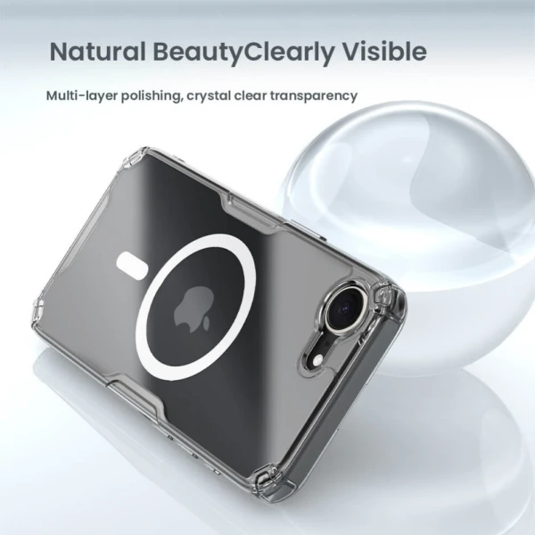 Torbica Nillkin Nature Pro Magnetic za iPhone 16e/17e 6.1 transparent
