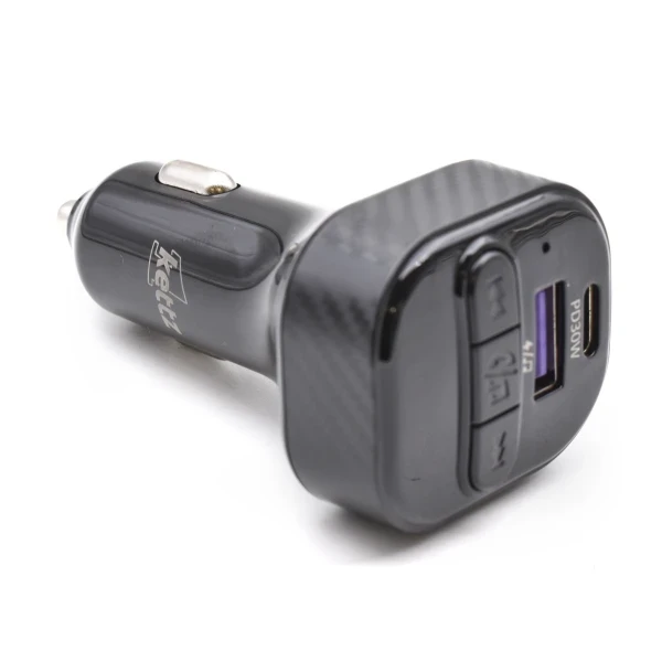 FM Transmiter i punjač Kettz Yare Bluetooth/QC3.1/Type-C PD30W/LED