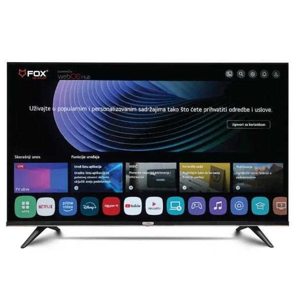 Smart  LED TV 50 FOX 50WOS626D 3840x2160/4K/DVB-T2/Bluetooth/WiFi/Magic Remote/Frameless/webOS