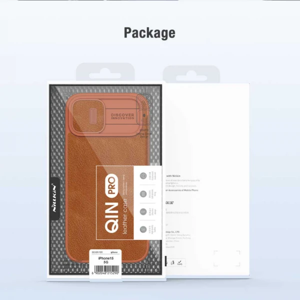Torbica Nillkin Qin Pro za iPhone 15 Plus 6.7 crna