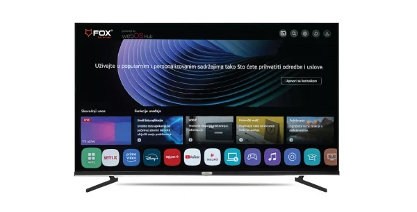SMART LED TV 65 FOX 65WOS626D 3840x2160/4K/UHD/ATV/DTV-C/T/T2/S/S2 webOS