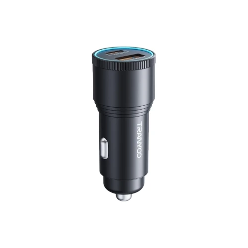 TRANYOO Autopunjač T-C22 Metalni 1 USB QC5,0+Pd 48W