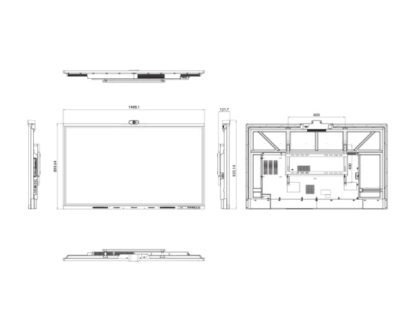 HISENSE 65 inča 65WM6FE 4K UHD LED 400 nita Interactive Display sa kamerom 