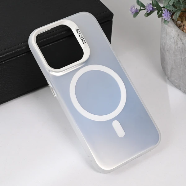 Torbica Magsafe Clear za iPhone 15 Pro 6.1 srebrna