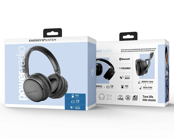 ENERGY SISTEM Power Radio Space Bluetooth slušalice crne (M45531) 