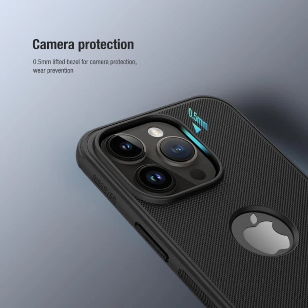Torbica Nillkin Scrub Pro za iPhone 15 Pro Max 6.7 (sa otvorom za logo) plava