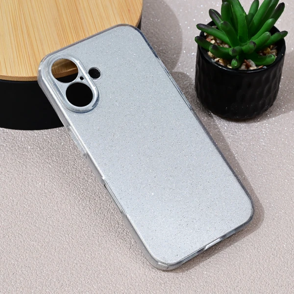 Torbica Sparkle Dust za iPhone 16 6.1 srebrna