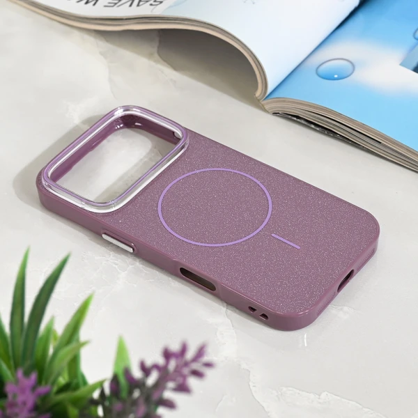 Torbica Magsafe Sparkle Dust za iPhone 17 Pro 6.3 ljubicasta