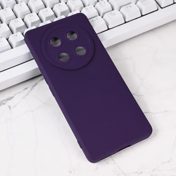 Torbica Silikon Pro Camera za Honor Magic 7 Lite ljubicasta