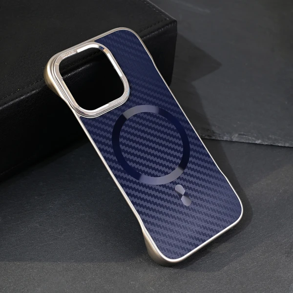 Torbica Magsafe Carbon za iPhone 16 Pro 6.3 plava
