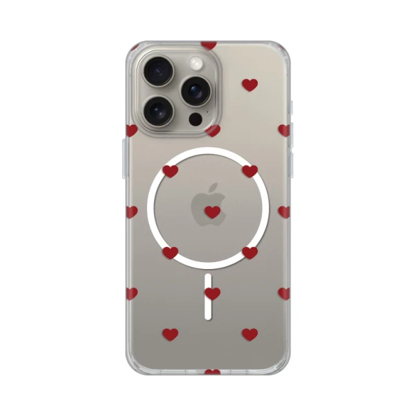 Torbica Print Magsafe za iPhone 15 Pro Max 6.7 Red Hearts