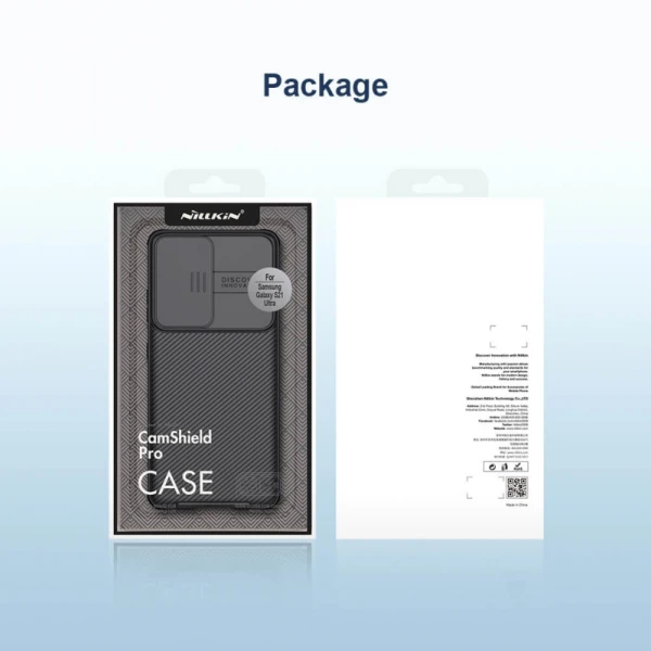 Torbica Nillkin CamShield Pro za Samsung G998B Galaxy S21 Ultra crna