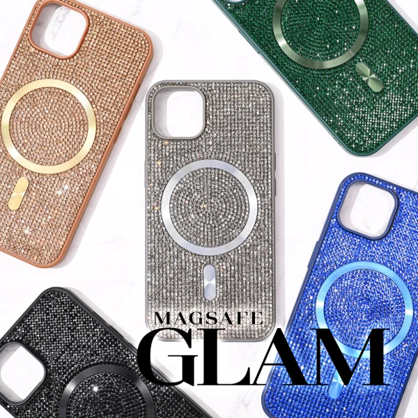 Torbica Magsafe Glam za iPhone 13 Pro 6.1 zlatna