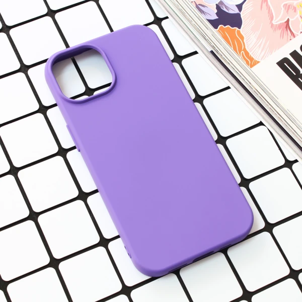 Torbica Nano Silikon za iPhone 15 6.1 ljubicasta