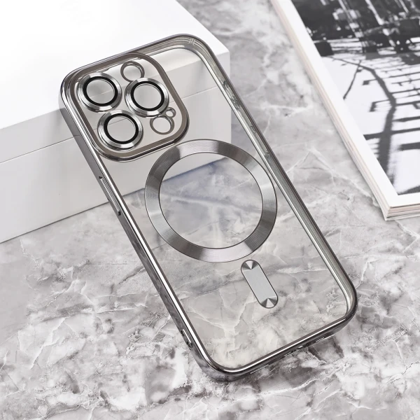 Torbica Magsafe Lux za iPhone 15 Pro 6.1 siva