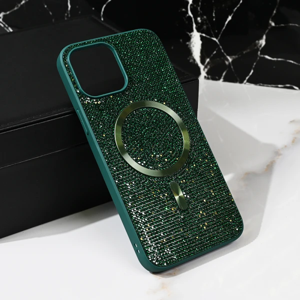 Torbica Magsafe Glam za iPhone 13 Pro Max 6.7 zelena