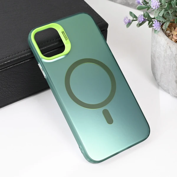 Torbica Magsafe Clear za iPhone 11 6.1 zelena