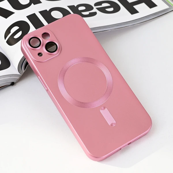 Torbica Magsafe Chrome za iPhone 13 6.1 roze