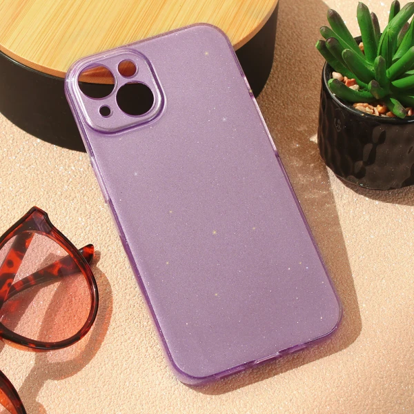 Torbica Sparkle Dust za iPhone 15 6.1 ljubicasta