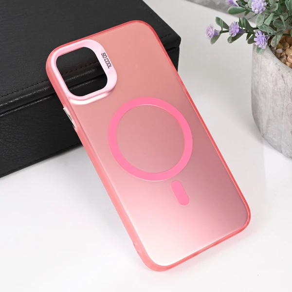 Torbica Magsafe Clear za iPhone 11 6.1 roze
